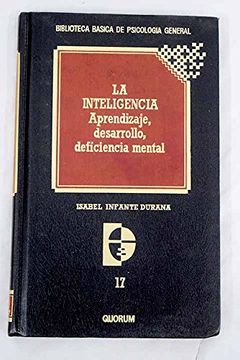 portada La Inteligencia: Aprendizaje, Desarrollo, Deficiencia Mental (Mmadrid, 1986)