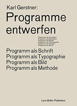 portada Programme Entwerfen (en Alemán)