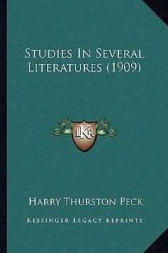 portada studies in several literatures (1909)