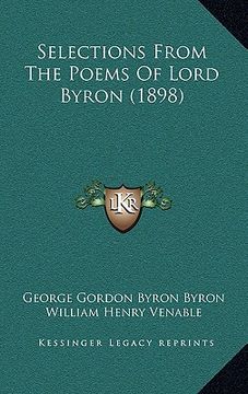 portada selections from the poems of lord byron (1898) (en Inglés)