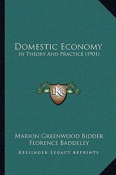 portada domestic economy: in theory and practice (1901) (in English)