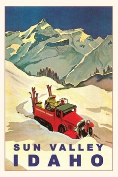 portada Vintage Journal Sun Valley, Vintage Truck with Skiers (in English)