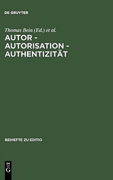 portada Autor - Autorisation - Authentizität (Editio (en Alemán)