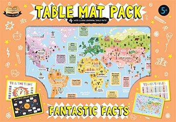 portada Table mat Pack: Fantastic Facts (Help With Homework Table mat Pack) 