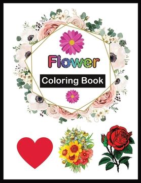 portada FLOWER coloring book (en Inglés)