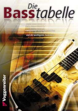 portada Die Basstabelle: Akkorde für Jazz, Rock und Pop und die wichtigsten Tonleitern (en Alemán)