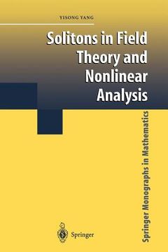 portada solitons in field theory and nonlinear analysis (en Inglés)