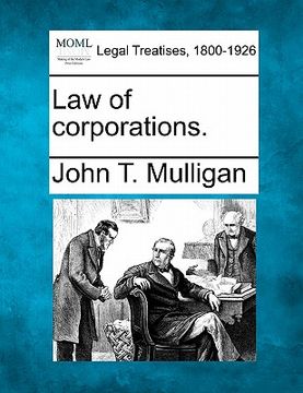 portada law of corporations. (en Inglés)