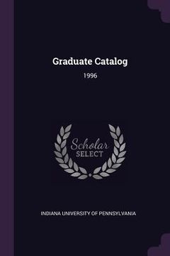 portada Graduate Catalog: 1996