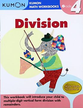 portada Grade 4 Division (Kumon Math Workbooks) (in English)