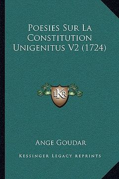 portada Poesies Sur La Constitution Unigenitus V2 (1724) (in French)