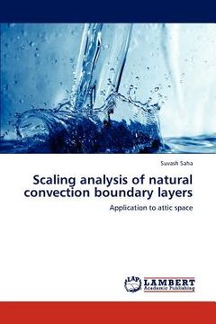 portada scaling analysis of natural convection boundary layers (en Inglés)