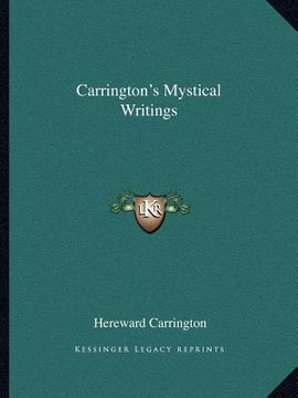 portada carrington's mystical writings (in English)