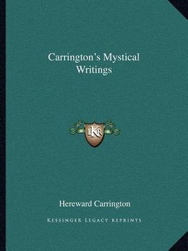 portada carrington's mystical writings (en Inglés)