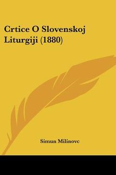 portada Crtice O Slovenskoj Liturgiji (1880)