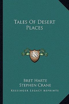 portada tales of desert places (in English)