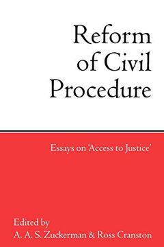 portada Reform of Civil Procedure: Essays on "Access to Justice" (en Inglés)
