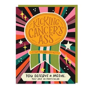 portada Em & Friends Kicking Cancer’S ass Sticker Cards 6 Pack (en Inglés)
