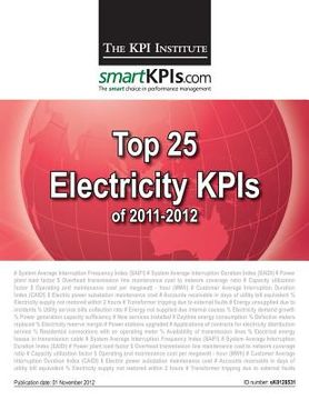 portada Top 25 Electricity KPIs of 2011-2012 (en Inglés)
