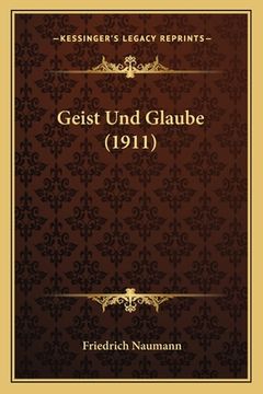 portada Geist Und Glaube (1911) (en Alemán)