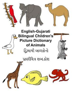 portada English-Gujarati Bilingual Children's Picture Dictionary of Animals (en Inglés)