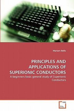 portada principles and applications of superionic conductors (en Inglés)