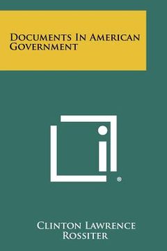 portada documents in american government (en Inglés)