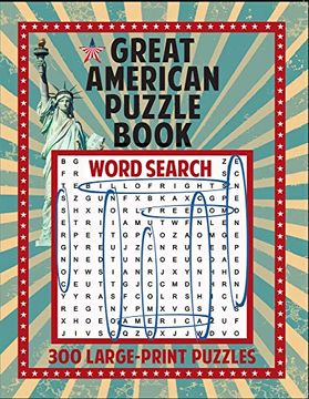 portada Great American Puzzle Book: 300 Large Print Puzzles (Great American Puzzle Books) (in English)