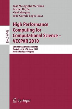 portada high performance computing for computational science: vecpar 2010