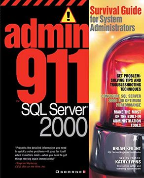 portada Admin911: Sql Server 2000 (en Inglés)