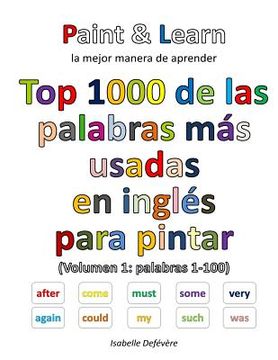 portada Top 1000 de las palabras inglesas más usadas (Volumen 1: palabras 1-100)