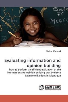 portada evaluating information and opinion building (en Inglés)