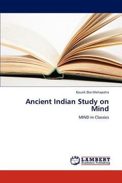 portada ancient indian study on mind (en Inglés)