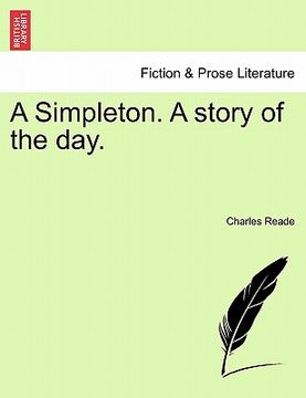 portada a simpleton. a story of the day.