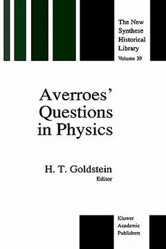 portada averroes questions in physics (en Inglés)