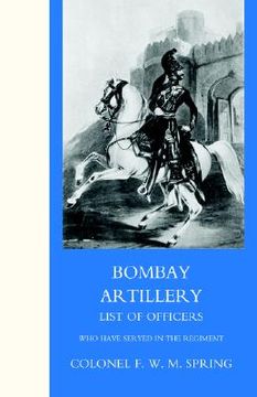 portada bombay artillery list of officers (en Inglés)