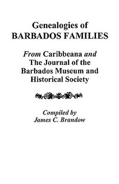 portada genealogies of barbados families (en Inglés)