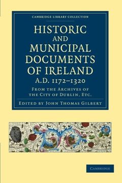 portada Historic and Municipal Documents of Ireland, A. Do 1172-1320: From the Archives of the City of Dublin, Etc. (Cambridge Library Collection - Rolls) (en Inglés)