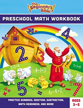 portada The Beginner'S Bible Preschool Math Workbook: Practice Numbers, Addition, Subtraction, Math Readiness, and More (en Inglés)