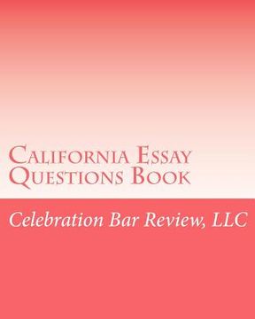 portada california essay questions book (en Inglés)