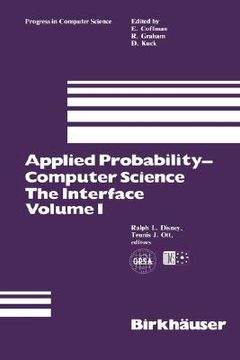 portada applied probability-computer science: the interface volume 1 (en Inglés)