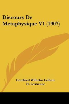 portada Discours De Metaphysique V1 (1907) (en Francés)