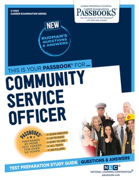 portada Community Service Officer (C-1404): Passbooks Study Guide Volume 1404 (in English)