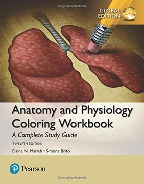 portada Anatomy and Physiology Coloring Workbook: A Complete Study Guide, Global Edition 