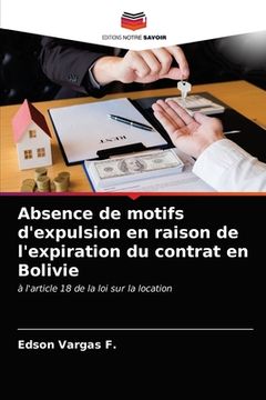 portada Absence de motifs d'expulsion en raison de l'expiration du contrat en Bolivie (en Francés)