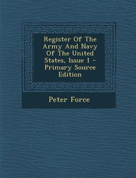 portada Register of the Army and Navy of the United States, Issue 1 - Primary Source Edition (en Africanos)