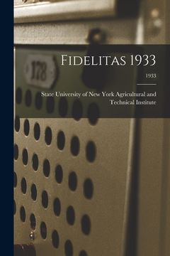 portada Fidelitas 1933; 1933 (en Inglés)