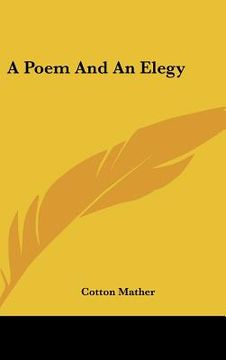 portada a poem and an elegy (en Inglés)