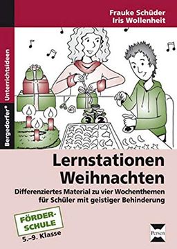 portada Lernstationen: Weihnachten: Differenziertes Material zu Vier Wochenthemen für Schüler mit Geistiger Behinderung (5. Bis 9. Klasse) (en Alemán)