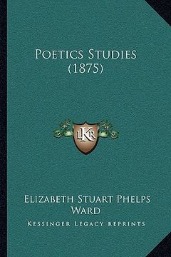 portada poetics studies (1875) (en Inglés)